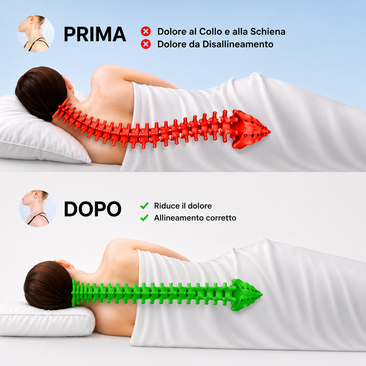 Il massaggiatore cervicale Cervora trasforma collo rigido e tensione in sollievo e relax — Garantito o ti rimborsiamo.